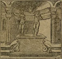 An illustration from Diverse imprese accomodate a diverse moralità, co versi che i loro significati dichiarano insieme con molte altre mella lingua italiana non piu tradotte (1576)