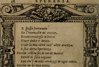An illustration from Diverse imprese accomodate a diverse moralità, co versi che i loro significati dichiarano insieme con molte altre mella lingua italiana non piu tradotte (1576)