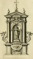 An illustration from Diversi ornamenti capricciosi per depositi o altari, vtilisimi a virtuosi (1625)