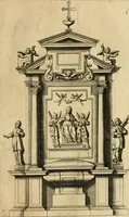An illustration from Diversi ornamenti capricciosi per depositi o altari, vtilisimi a virtuosi (1625)