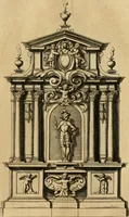 An illustration from Diversi ornamenti capricciosi per depositi o altari, vtilisimi a virtuosi (1625)