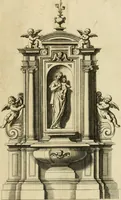 An illustration from Diversi ornamenti capricciosi per depositi o altari, vtilisimi a virtuosi (1625)