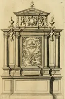An illustration from Diversi ornamenti capricciosi per depositi o altari, vtilisimi a virtuosi (1625)