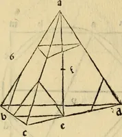 An illustration from Divina proportione : opera a tutti glingegni perspicaci e curiosi necessaria oue ciascun studioso di philosophia: prospettiua pictura sculptura: architectura: musica: e altre mathematice: suavissima: sotile: e admirabile doctrina consequira: e delecterassi: co[n] varie questione de secretissima scientia (1509)