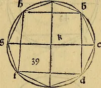 Picture 61 of 234 from Divina proportione : opera a tutti glingegni perspicaci e curiosi necessaria oue ciascun studioso di philosophia: prospettiua pictura sculptura: architectura: musica: e altre mathematice: suavissima: sotile: e admirabile doctrina consequira: e delecterassi: co[n] varie questione de secretissima scientia (1509), leaf 96