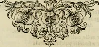 An illustration from Divo Francisco Borgiæ è Duce Gandiæ tertio, Soc. Jesu generali, à Clemente X Pont. Max. sanctorum clitum fastis ad scripto, Encomia emblemate, prosa, versu in de salvatoris Soc. Iesv ad S. Clementem, publice affixa in perpetuum amoris monumentum re ac typis incidi fecerunt, dum philosophum eius auspicys cptam primâ laureâ coronarent (1672)