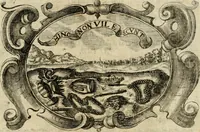 Picture 19 of 29 from Divo Francisco Borgiæ è Duce Gandiæ tertio, Soc. Jesu generali, à Clemente X Pont. Max. sanctorum clitum fastis ad scripto, Encomia emblemate, prosa, versu in de salvatoris Soc. Iesv ad S. Clementem, publice affixa in perpetuum amoris monumentum re ac typis incidi fecerunt, dum philosophum eius auspicys cptam primâ laureâ coronarent (1672), leaf 68