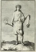 An illustration from Dizionario mitologico : ovvero della favola, poetico, storico ec. in cui esttamente si spiega l'origine degli dei, de' semidei, e gegli eroi dell'antico gentilessimo, i misteri, i dogmi, il culto, i sacrifizj, i giuochi, le feste, e tutto ciò, che appartiene alla religione de' Gentilli ... (1755)