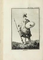 An illustration from Dizionario mitologico : ovvero della favola, poetico, storico ec. in cui esttamente si spiega l'origine degli dei, de' semidei, e gegli eroi dell'antico gentilessimo, i misteri, i dogmi, il culto, i sacrifizj, i giuochi, le feste, e tutto ciò, che appartiene alla religione de' Gentilli ... (1755)