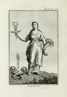 Picture 4 of 26 from Dizionario mitologico : ovvero della favola, poetico, storico ec. in cui esttamente si spiega l'origine degli dei, de' semidei, e gegli eroi dell'antico gentilessimo, i misteri, i dogmi, il culto, i sacrifizj, i giuochi, le feste, e tutto ciò, che appartiene alla religione de' Gentilli ... (1755), leaf 28