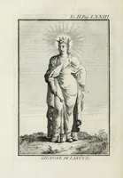 Picture 8 of 26 from Dizionario mitologico : ovvero della favola, poetico, storico ec. in cui esttamente si spiega l'origine degli dei, de' semidei, e gegli eroi dell'antico gentilessimo, i misteri, i dogmi, il culto, i sacrifizj, i giuochi, le feste, e tutto ciò, che appartiene alla religione de' Gentilli ... (1755), leaf 98
