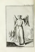 Picture 21 of 22 from Dizionario mitologico : ovvero della favola, poetico, storico ec. in cui esttamente si spiega l'origine degli dei, de' semidei, e gegli eroi dell'antico gentilessimo, i misteri, i dogmi, il culto, i sacrifizj, i giuochi, le feste, e tutto ciò, che appartiene alla religione de' Gentilli ... (1755), leaf 246