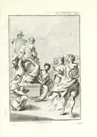 An illustration from Dizionario mitologico, ovvero, Della favola, storico, poetico, simbolico ec. in cui esattamente si spiega l'origine degli dei, de' semidei, e degli eroi dell' antico gentilesimo, i misterj, i dogmi, il culto, i sacrifizj, i giuochi, le feste, e tutto ciò, che appartiene alla religione de' gentili ... (1776)