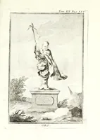 An illustration from Dizionario mitologico, ovvero, Della favola, storico, poetico, simbolico ec. in cui esattamente si spiega l'origine degli dei, de' semidei, e degli eroi dell' antico gentilesimo, i misterj, i dogmi, il culto, i sacrifizj, i giuochi, le feste, e tutto ciò, che appartiene alla religione de' gentili ... (1776)