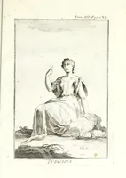 An illustration from Dizionario mitologico, ovvero, Della favola, storico, poetico, simbolico ec. in cui esattamente si spiega l'origine degli dei, de' semidei, e degli eroi dell' antico gentilesimo, i misterj, i dogmi, il culto, i sacrifizj, i giuochi, le feste, e tutto ciò, che appartiene alla religione de' gentili ... (1776)