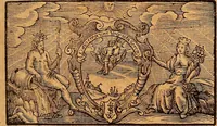 An illustration from D. Johannis Tackii ... Triplex phasis sophicus solis orbe expeditus humanaeque fragilitati & spei resurrectionis rerum consecratus (1673)