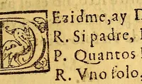 An illustration from Doctrina christiana, y catecismo para instruccion de los indios, y de las de mas personas, que han de ser enseñadas en nuestra sancta fé. : Con vn confessionario, y otras cosas necessarias para los que doctrinan, que se contienen en la pagina siguiente. Compuesto por auctoridad del Concilio Prouincial, que se celebro en la Ciudad de los Reyes, el año de 1583. ; Y por la misma traduzido en las dos lenguas generales, de este reyno, quichua, y aymara. (1584)