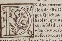 An illustration from Doctrina Christiana, y catecismo para instruccion de los Indios, y de las de mas personas ... : con vn confessionario, y otras cosas necessarias ... (1584)
