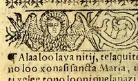 An illustration from Doctrina Christiana en lengua Castellana y Çapoteca: (1567)