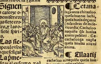 An illustration from Doctrina Christiana en lengua Castellana y Çapoteca: (1567)