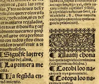 An illustration from Doctrina Christiana en lengua Castellana y Çapoteca: (1567)