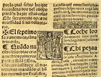 An illustration from Doctrina Christiana en lengua Castellana y Çapoteca: (1567)