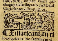 Picture 60 of 62 from Doctrina Christiana en lengua Castellana y Çapoteca: (1567), leaf 231