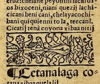 Picture 13 of 62 from Doctrina Christiana en lengua Castellana y Çapoteca: (1567), leaf 77