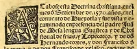 Picture 25 of 25 from Doctrina christiana en la lengua guasteca co[n] la lengua castellana, : la guasteca correspondiente acada palabra: de guasteco: segun q[ue] se pudo tolerar en la frasis: de la lengua guasteca: (1571), leaf 100