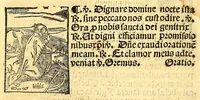 An illustration from Doctrina christiana en la lengua guasteca co[n] la lengua castellana, : la guasteca correspondiente acada palabra: de guasteco: segun q[ue] se pudo tolerar en la frasis: de la lengua guasteca: (1571)