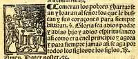 An illustration from Doctrina christiana en la lengua guasteca co[n] la lengua castellana, : la guasteca correspondiente acada palabra: de guasteco: segun q[ue] se pudo tolerar en la frasis: de la lengua guasteca: (1571)