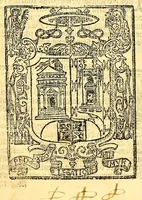 An illustration from Doctrina christiana en la lengua guasteca co[n] la lengua castellana, : la guasteca correspondiente acada palabra: de guasteco: segun q[ue] se pudo tolerar en la frasis: de la lengua guasteca: (1571)