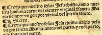 An illustration from Doctrina christiana en la lengua guasteca co[n] la lengua castellana, : la guasteca correspondiente acada palabra: de guasteco: segun q[ue] se pudo tolerar en la frasis: de la lengua guasteca: (1571)