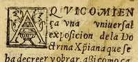 Picture 2 of 36 from Doctrina christiana muy cumplida, : donde se contiene la exposicion de todo lo necessario para doctrinar alos Yndios, y administralles los Sanctos Sacramentos. (1575), leaf 17