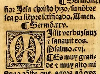 An illustration from Doctrina christiana en le[n]gua española y mexicana: : hecha por los religiosos de la orden de S[an]cto Domingo (1550)
