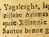An illustration from [Doctrina christiana, traducida de la lengua castellana, en lengua zapoteca nexitza. Con otras addiciones utiles y necessarias para la educacion catholica y excitacion a la devocion christiana. (1687)