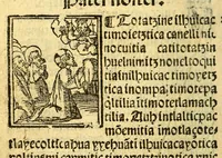 An illustration from [Doctrina cristiana en lengua mexicana.] (1548)