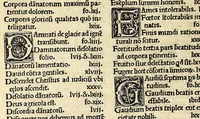An illustration from Doctrinale sanct[a]e ac provid[a]e vit[a]e quatuor memoratu digna continens. : Mortem duplicem. Poenas inferni, & purgatorii. Iudicium generale. Beatitudinem aeternam. (1519)