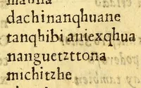 An illustration from Doctrina y enseñança en la lengua maçahua de cosas muy vtiles, y prouechosas para los ministros de doctrina, y para los naturales que hablan la lengua maçahua ... (1637)