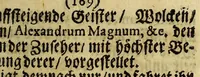An illustration from D[oktor] Johann-Daniel Majors See-farth nach der neuen Welt, ohne Schiff- und Segel; anno 1670. zu erst, und nu wiederumb der gelehrten Welt vorgestellet (1683)