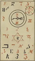 An illustration from Doktor Johannes Faust's Magia naturalis et innaturalis : oder, Dreifacher Höllenzwang, letztes Testament and Siegelkunst, nach einer kostbar ausgestattenten Handschrift in der Herzogl. Bibliothek zu Koburg vollständig und wortgetreu hrsg. in fünf Abtheilungen .. (1849)