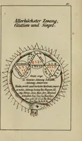 An illustration from Doktor Johannes Faust's Magia naturalis et innaturalis : oder, Dreifacher Höllenzwang, letztes Testament and Siegelkunst, nach einer kostbar ausgestattenten Handschrift in der Herzogl. Bibliothek zu Koburg vollständig und wortgetreu hrsg. in fünf Abtheilungen .. (1849)