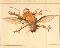 An illustration from Doktor Johannes Faust's Magia naturalis et innaturalis : oder, Dreifacher Höllenzwang, letztes Testament and Siegelkunst, nach einer kostbar ausgestattenten Handschrift in der Herzogl. Bibliothek zu Koburg vollständig und wortgetreu hrsg. in fünf Abtheilungen .. (1849)