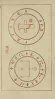 An illustration from Doktor Johannes Faust's Magia naturalis et innaturalis : oder, Dreifacher Höllenzwang, letztes Testament and Siegelkunst, nach einer kostbar ausgestattenten Handschrift in der Herzogl. Bibliothek zu Koburg vollständig und wortgetreu hrsg. in fünf Abtheilungen .. (1849)