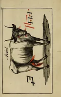 An illustration from Doktor Johannes Faust's Magia naturalis et innaturalis : oder, Dreifacher Höllenzwang, letztes Testament and Siegelkunst, nach einer kostbar ausgestattenten Handschrift in der Herzogl. Bibliothek zu Koburg vollständig und wortgetreu hrsg. in fünf Abtheilungen .. (1849)