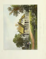 An illustration from Domestic architecture, being a series of designs for mansions, villas, rectory houses, parsonage houses, bailiffs' lodge, gardener's lodge, game-keeper's lodge, park gate lodges, etc. in the Grecian, Italian, and old English styles of architecture. With observations on the appropriate choice of site; the whole designed with strict reference to the practicability of erection, and with due attention to the important consideration of uniting elegance, convenience and domestic comfort with economy ... With accurate estimates appended to each design (1833)