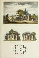 An illustration from Domestic architecture, being a series of designs for mansions, villas, rectory houses, parsonage houses, bailiffs' lodge, gardener's lodge, game-keeper's lodge, park gate lodges, etc. in the Grecian, Italian, and old English styles of architecture. With observations on the appropriate choice of site; the whole designed with strict reference to the practicability of erection, and with due attention to the important consideration of uniting elegance, convenience and domestic comfort with economy ... With accurate estimates appended to each design (1833)