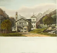 Picture 53 of 100 from Domestic architecture, being a series of designs for mansions, villas, rectory houses, parsonage houses, bailiffs' lodge, gardener's lodge, game-keeper's lodge, park gate lodges, etc. in the Grecian, Italian, and old English styles of architecture. With observations on the appropriate choice of site; the whole designed with strict reference to the practicability of erection, and with due attention to the important consideration of uniting elegance, convenience and domestic comfort with economy ... With accurate estimates appended to each design (1833), leaf 159