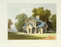 Picture 4 of 100 from Domestic architecture, being a series of designs for mansions, villas, rectory houses, parsonage houses, bailiffs' lodge, gardener's lodge, game-keeper's lodge, park gate lodges, etc. in the Grecian, Italian, and old English styles of architecture. With observations on the appropriate choice of site; the whole designed with strict reference to the practicability of erection, and with due attention to the important consideration of uniting elegance, convenience and domestic comfort with economy ... With accurate estimates appended to each design (1833), leaf 21