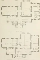 An illustration from Domestic architecture, being a series of designs for mansions, villas, rectory houses, parsonage houses, bailiffs' lodge, gardener's lodge, game-keeper's lodge, park gate lodges, etc. in the Grecian, Italian, and old English styles of architecture. With observations on the appropriate choice of site; the whole designed with strict reference to the practicability of erection, and with due attention to the important consideration of uniting elegance, convenience and domestic comfort with economy ... With accurate estimates appended to each design (1833)